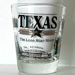 Texas Lone Star State Astrodome‎ Collectible Shot Glass Barware Souvenir